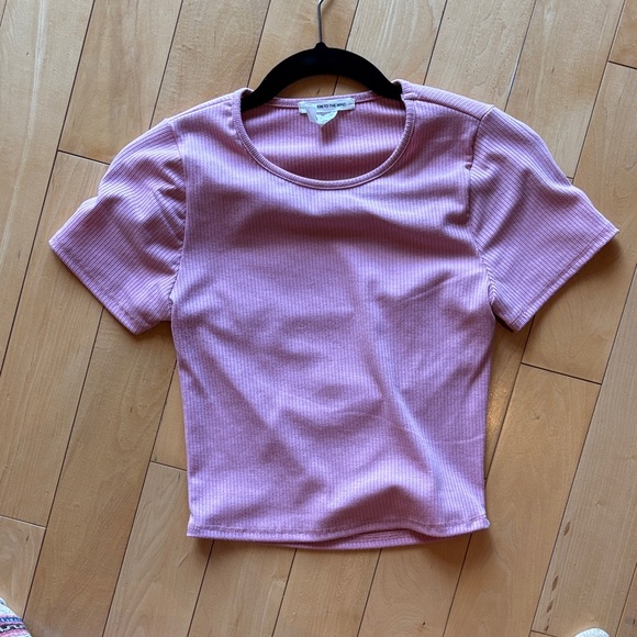 Pink Ribbed Baby Tee - Picture 2 of 2